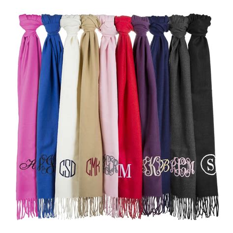 personalized scarves and shawls.